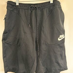Nike Black Athletic Shorts with Elastic Waistband